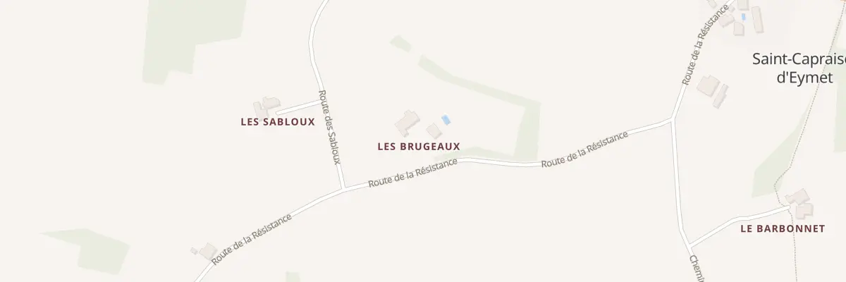 Plan du 70 Les Brugeaux à Saint-Capraise-d’Eymet