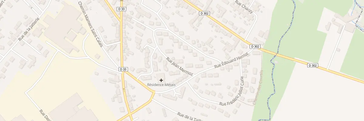 Plan du 27 Rue Jean Mermoz à Connerré