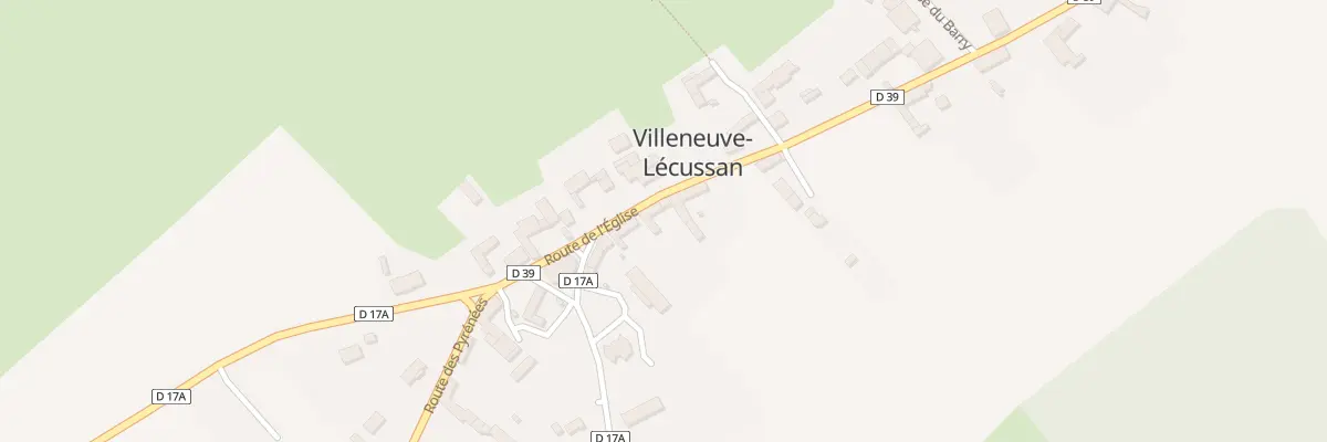 Plan du 140 Rte de l’Eglise à Villeneuve-Lécussan