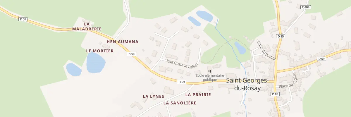 Plan du 12 Rue Gustave Lallier à Saint-Georges-du-Rosay