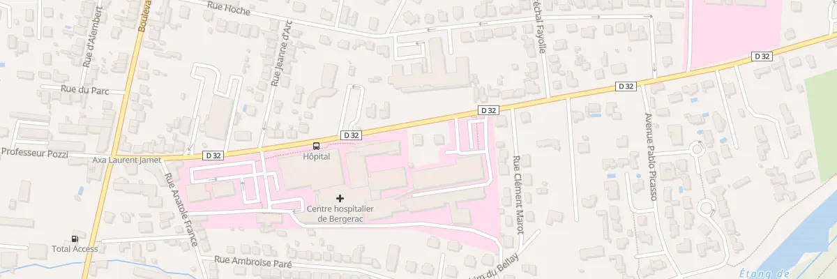 Plan du 11 Rue du Professeur Calmette à Bergerac
