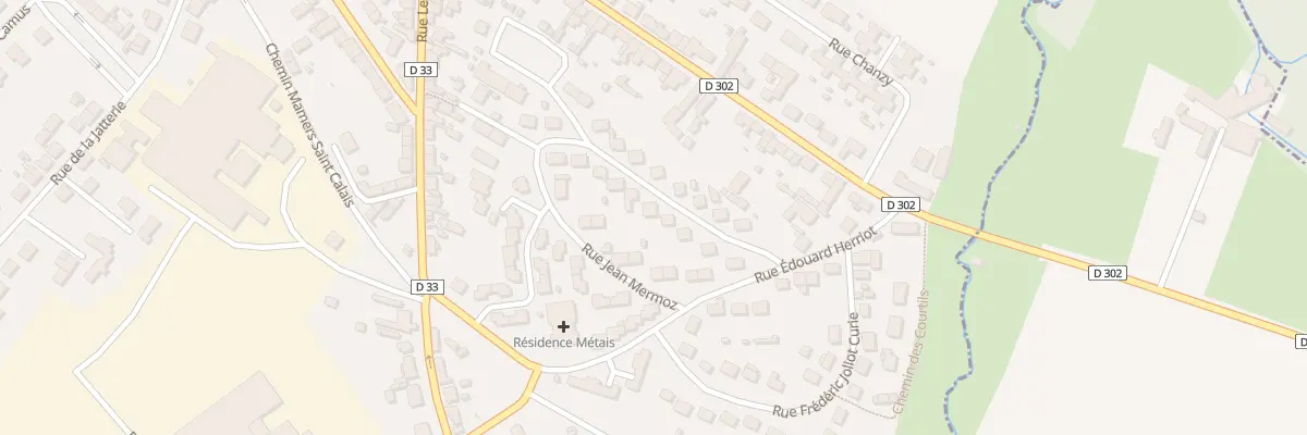 Plan du 7 Rue Jean Mermoz à Connerré