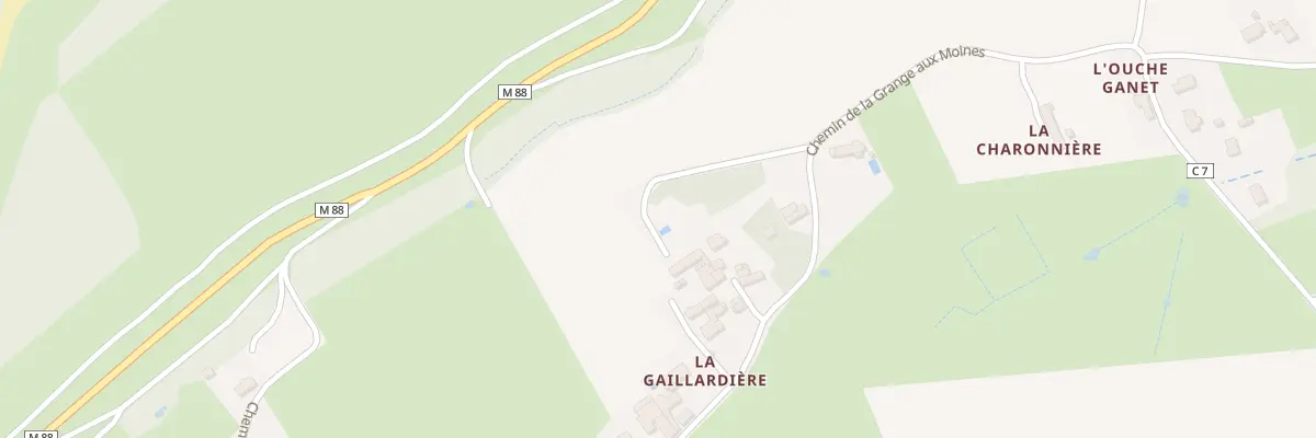 Plan du 2 Che de la Grange aux Moines à Berthenay