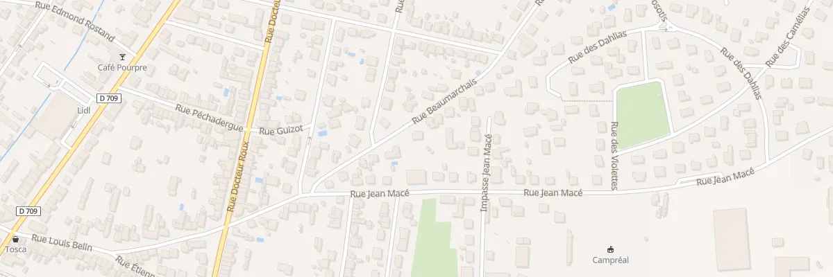 Plan du 25 Rue Beaumarchais à Bergerac