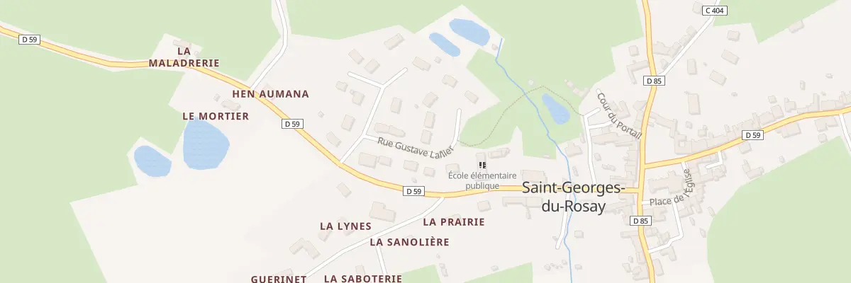 Plan du 14 Rue Gustave Lallier à Saint-Georges-du-Rosay