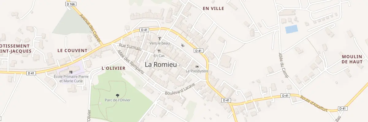 Plan du 5174 Rue du Docteur Lucante à La Romieu