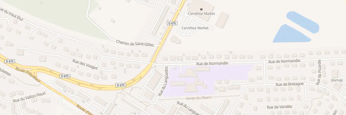 Plan du 74 Rue de Normandie à Pont-Audemer
