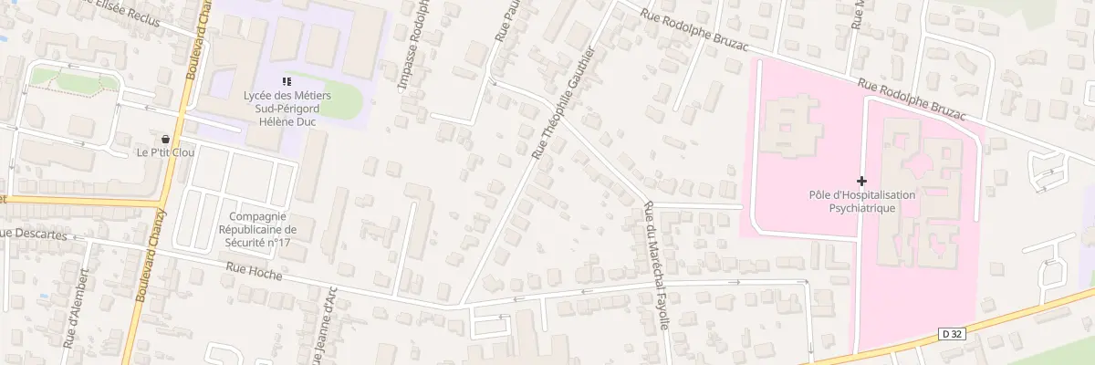 Plan du 11B Rue Theophile Gauthier à Bergerac