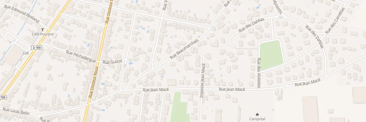 Plan du 29 Rue Beaumarchais à Bergerac