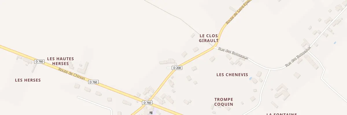 Plan du 7 Rte de Saint-Epain à Trogues
