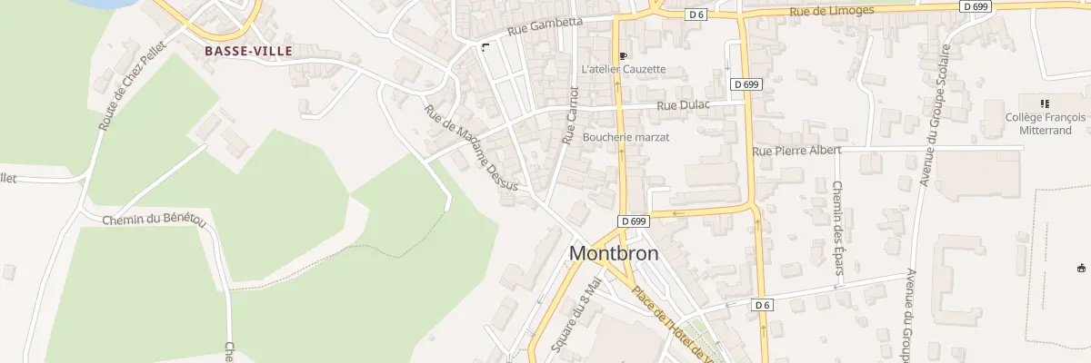 Plan du 31 Rue Carnot à Montbron