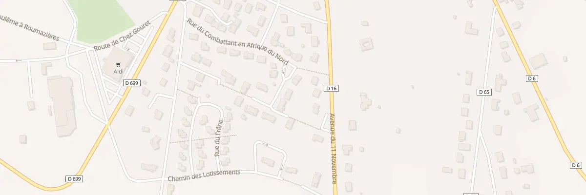 Plan du 16 Rue du Combattant En Afn à Montbron