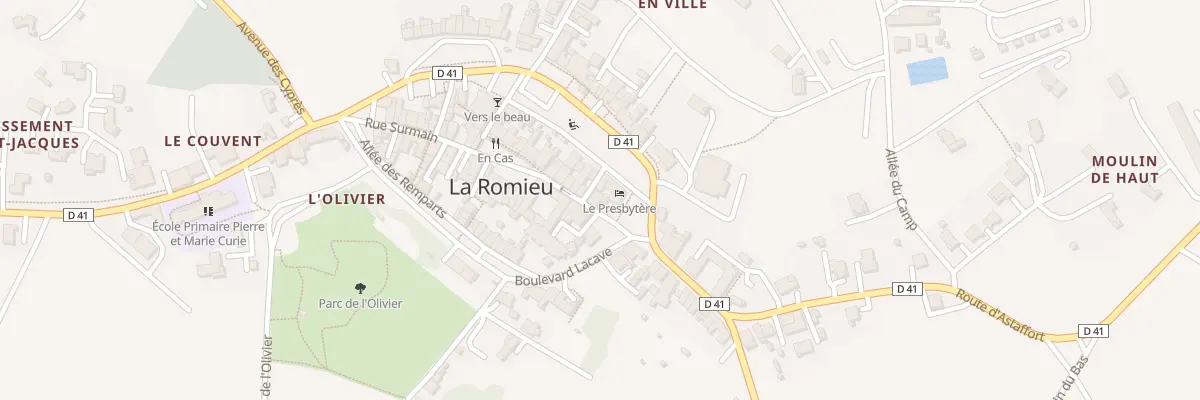 Plan du 4 Rue du Docteur Lucante à La Romieu