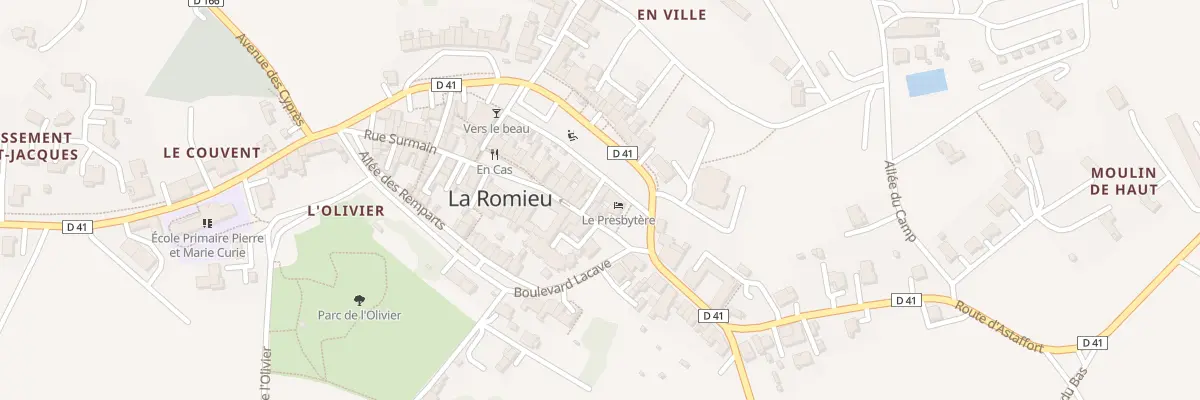 Plan du 8 Rue du Docteur Lucante à La Romieu