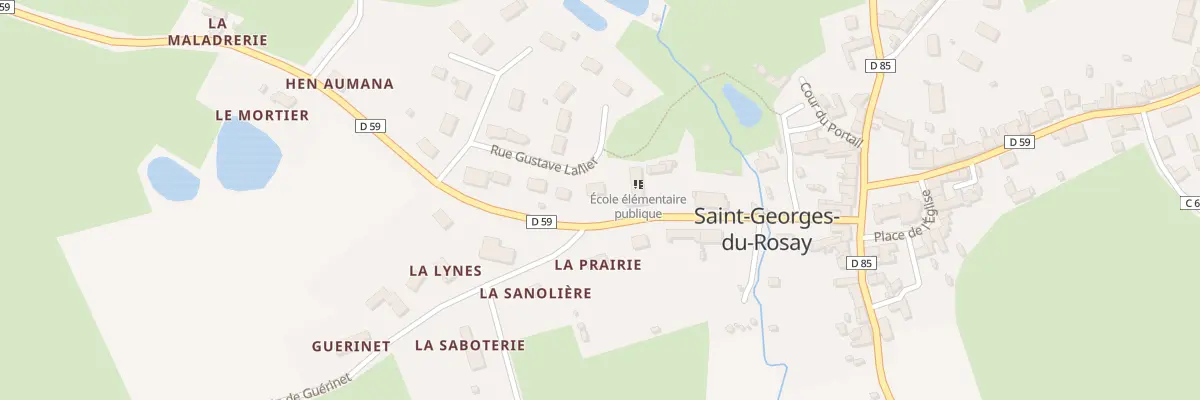 Plan du 15 Rue Gustave Lallier à Saint-Georges-du-Rosay