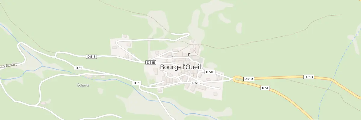 Plan du 1 Le Village à Bourg-d’Oueil