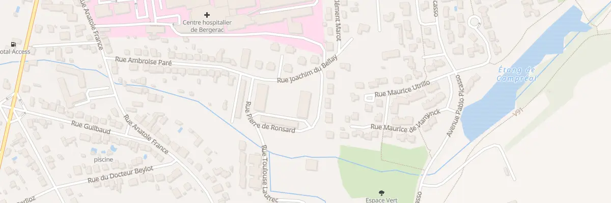 Plan du 6 Rue Pierre de Ronsard à Bergerac