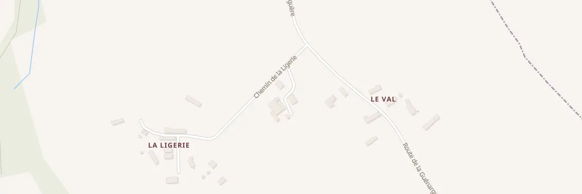 Plan du 1 Che de la Ligerie à Saint-Martin-des-Pézerits