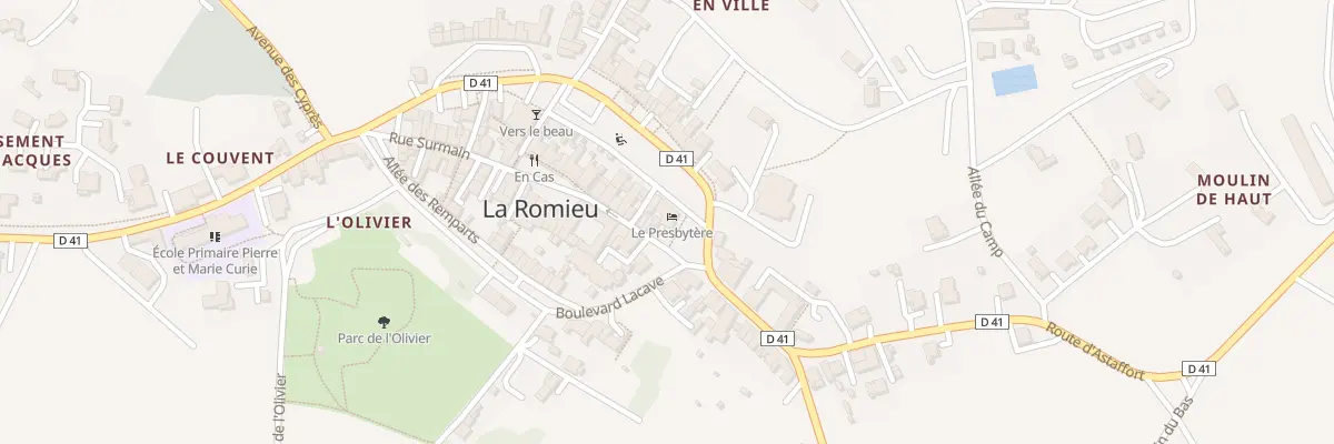 Plan du 2 Rue du Docteur Lucante à La Romieu
