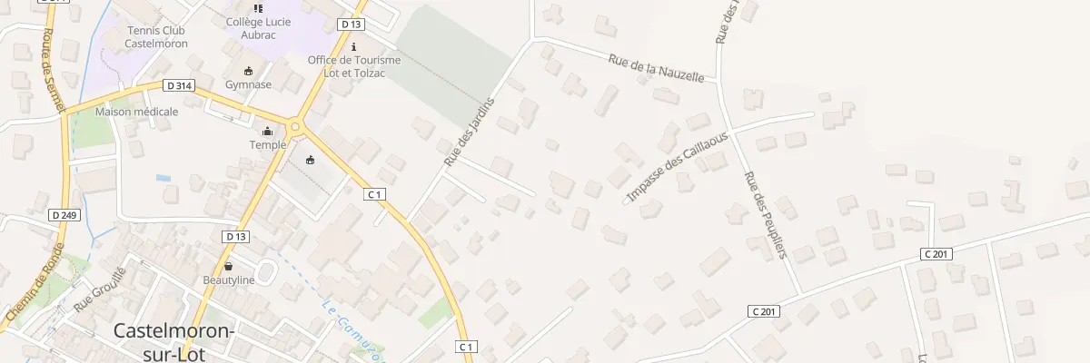 Plan du 8 Rue des Jardins à Castelmoron-sur-Lot
