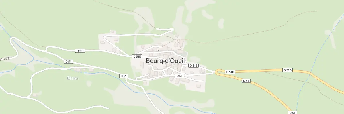 Plan du 33 Le Village à Bourg-d’Oueil