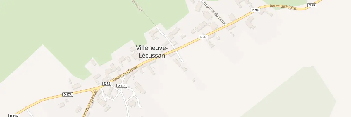 Plan du 52 Village à Villeneuve-Lécussan
