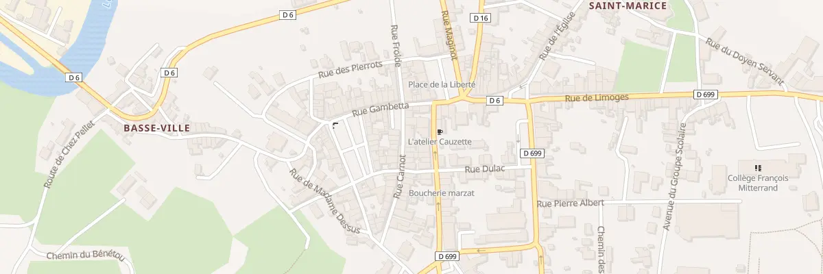 Plan du 9 Rue D’angoulême à Montbron