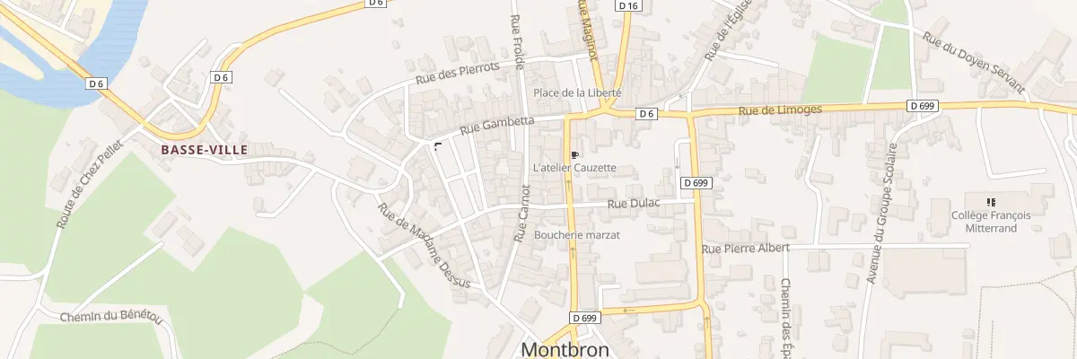Plan du 10 Rue Carnot à Montbron