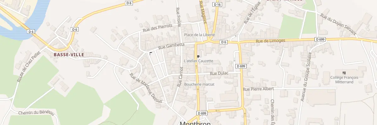 Plan du 9B Rue D’angoulême à Montbron