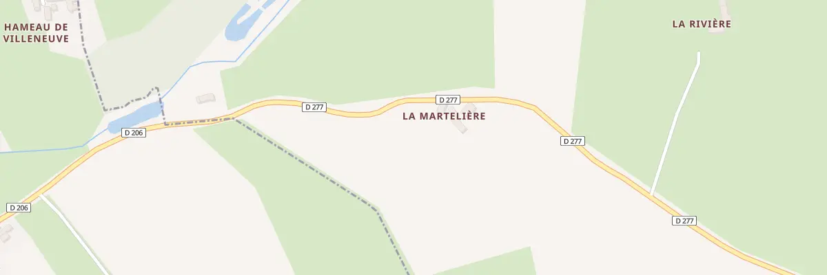Plan du 5007 La Martelière à Pouvrai