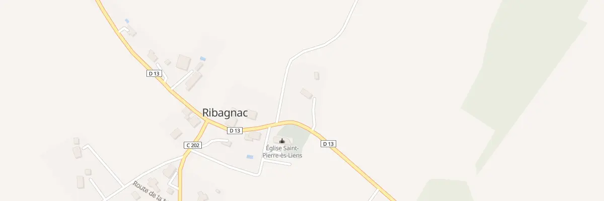 Plan du 29B Le Bourg à Ribagnac