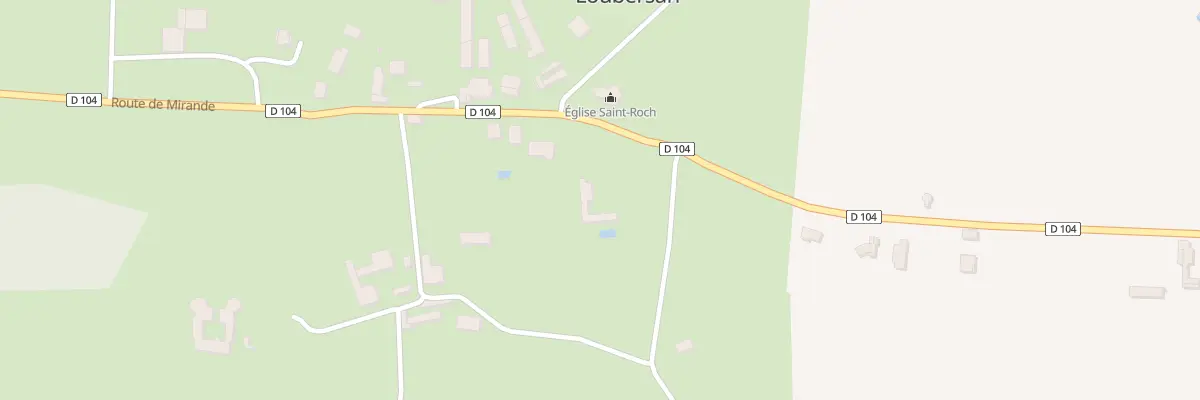 Plan du 5049 Au Village à Loubersan