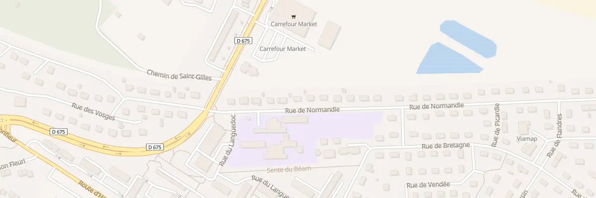 Plan du 66 Rue de Normandie à Pont-Audemer