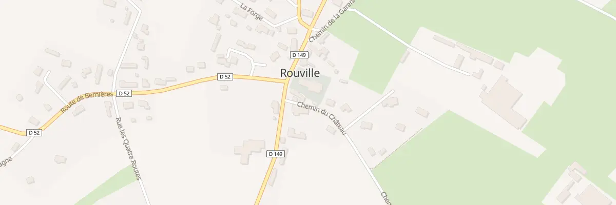 Plan de Che du Château à Rouville