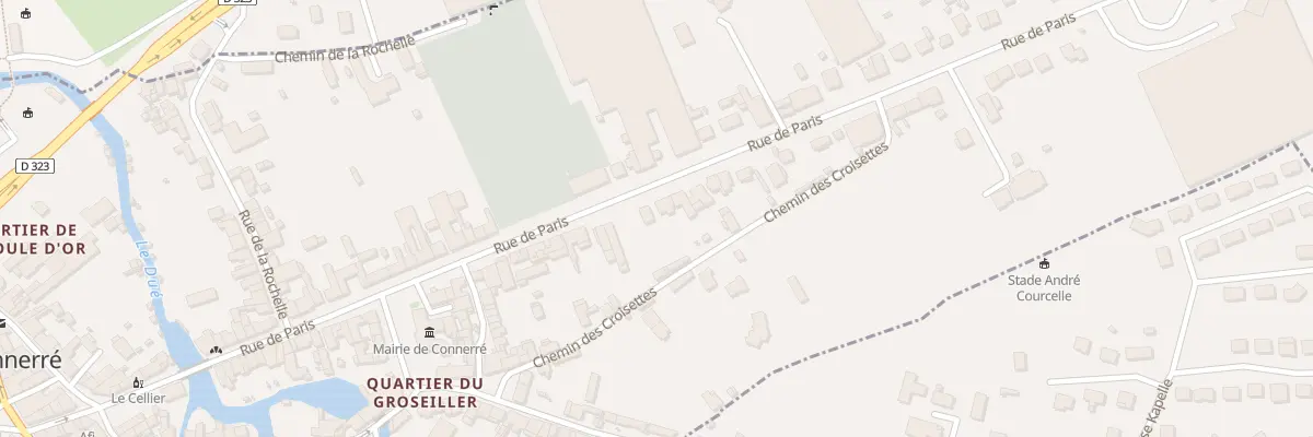 Plan du 74 Rue de Paris à Connerré