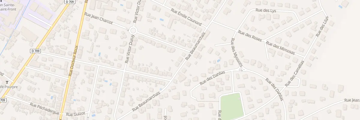 Plan du 52 Rue Beaumarchais à Bergerac