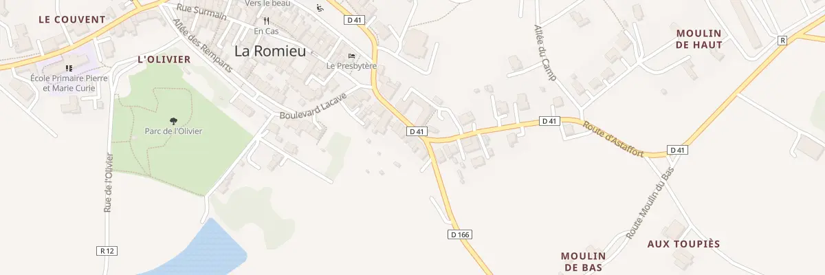 Plan du 16 Rue Réglat à La Romieu