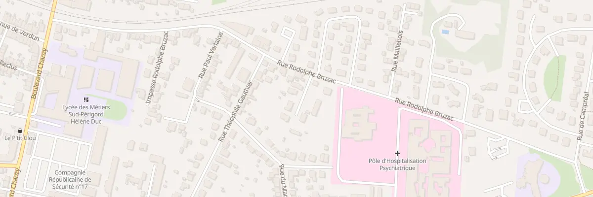 Plan du 55B Rue Rodolphe Bruzac à Bergerac