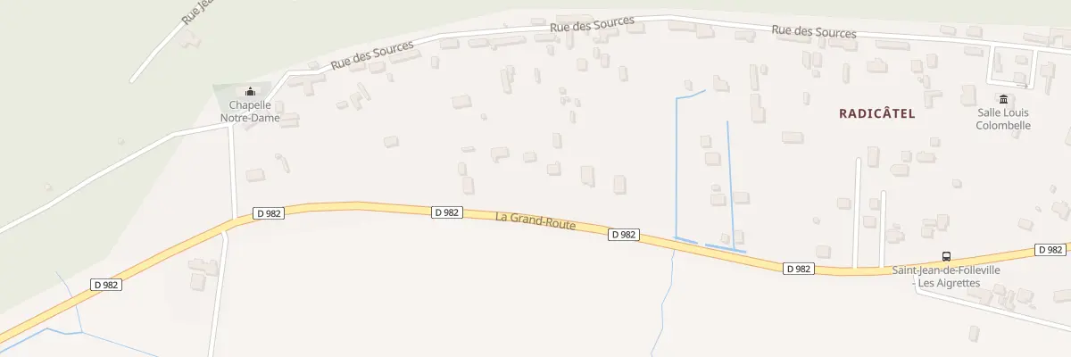 Plan du 50 Rte La Grand ’ Route à Saint-Jean-de-Folleville