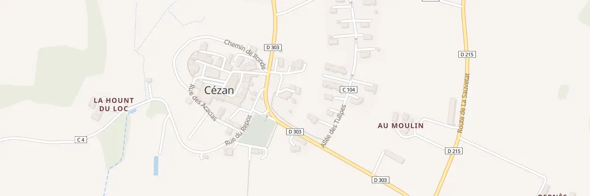 Plan du 40 Imp du Charon à Cézan