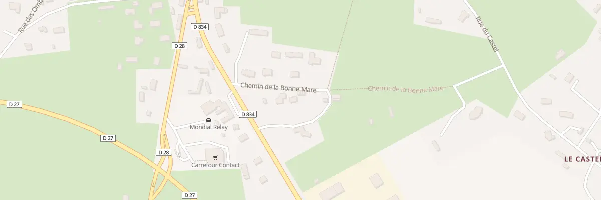 Plan du 101 Che de la Bonne Mare à Lieurey