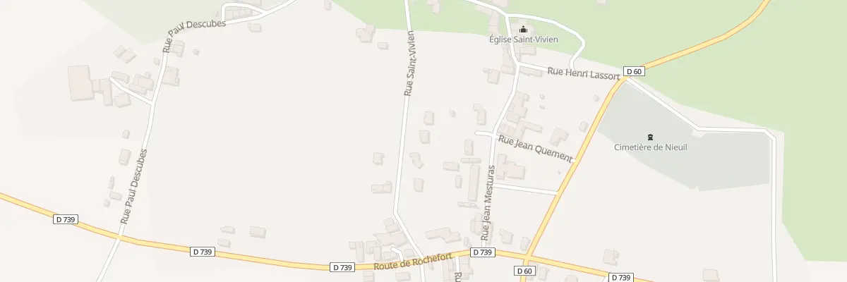 Plan du 158 Rue Saint Vivien à Nieuil