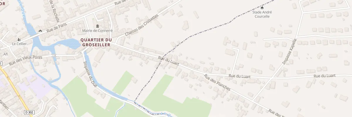 Plan du 13 Rue du Luart à Duneau