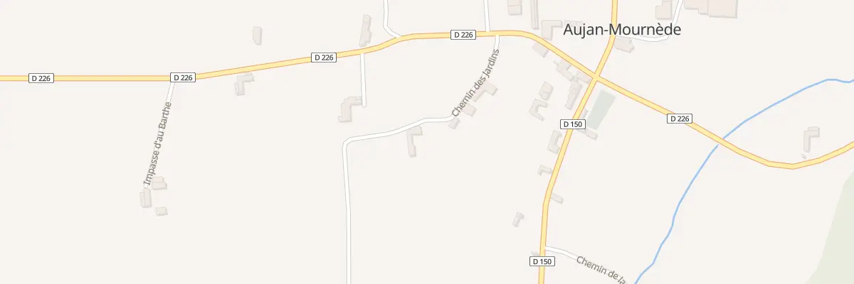 Plan du 5032 Au Village à Aujan-Mournède