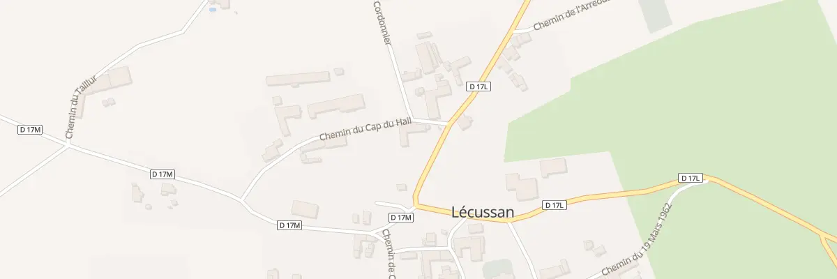 Plan du 15 Le Village à Lécussan