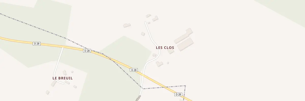 Plan du 14 Les Clos-ouest à La Ferrière-au-Doyen