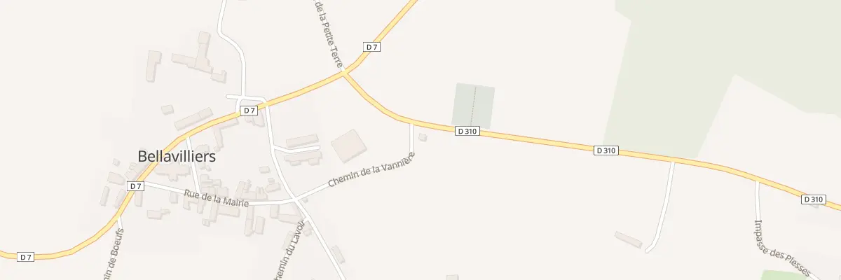 Plan du 1 Chem de la Vannière à Bellavilliers