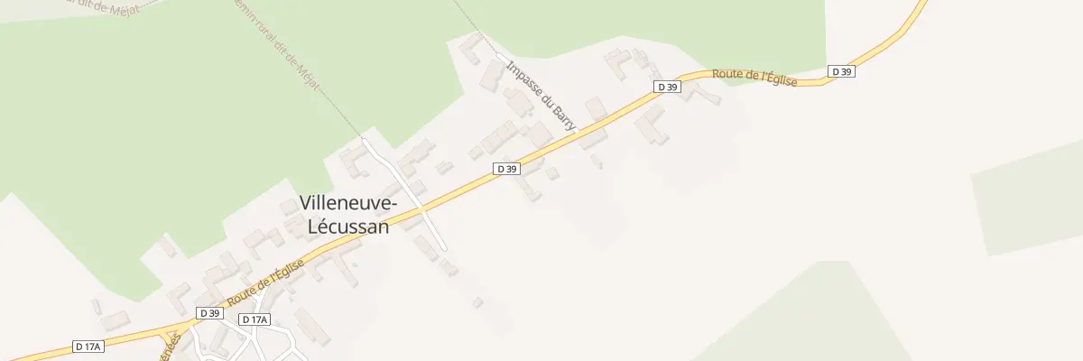 Plan du 58 Village à Villeneuve-Lécussan