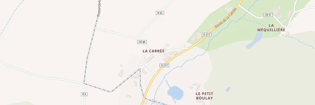 Plan du 6 Che de la Carrée à Saché
