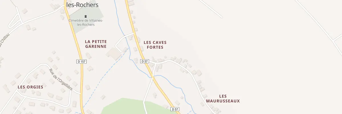 Plan du 8 Rue des Maurusseaux à Villaines-les-Rochers